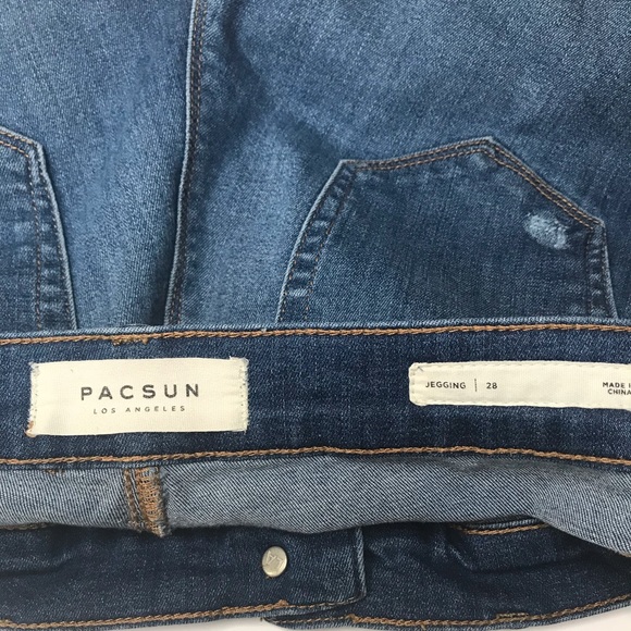 PacSun 89% Cotton Distressed Skinny Jeans - 28 - Picture 12 of 16